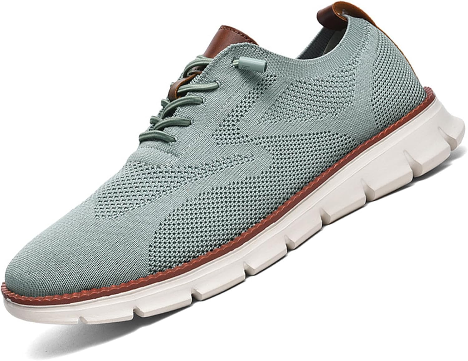 

Мужские повседневные кроссовки Oxford с легкой сеткой и шнуровкой для прогулок, работы и путешествий Jeeeun, светло-зеленый