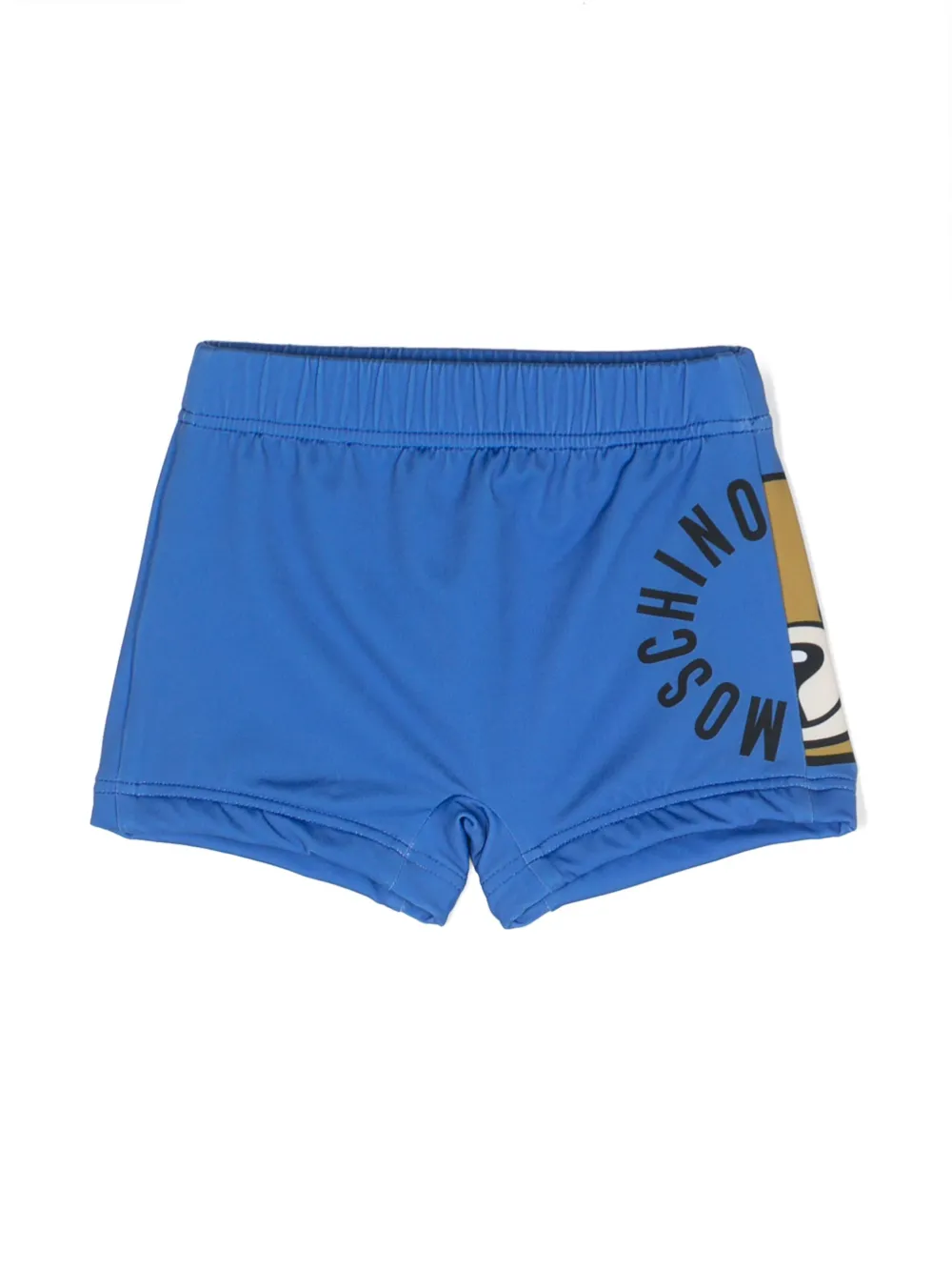 

Плавки-шорты с логотипом Moschino Kids, синий