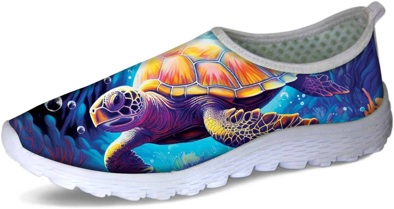 

Кроссовки унисекс Forchrinse Black Dachshund Flower, мягкие, без шнурков, для женщин и мужчин, легкие и дышащие, Underwater 3d Sea Turtle