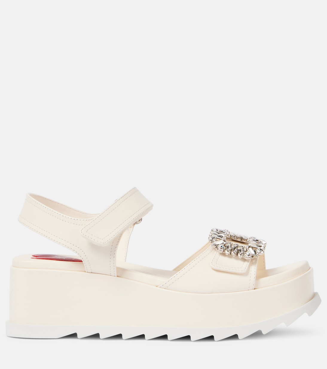 Босоножки на танкетке из кожи с декором Slidy Viv' Roger Vivier, Ciré — фото 4