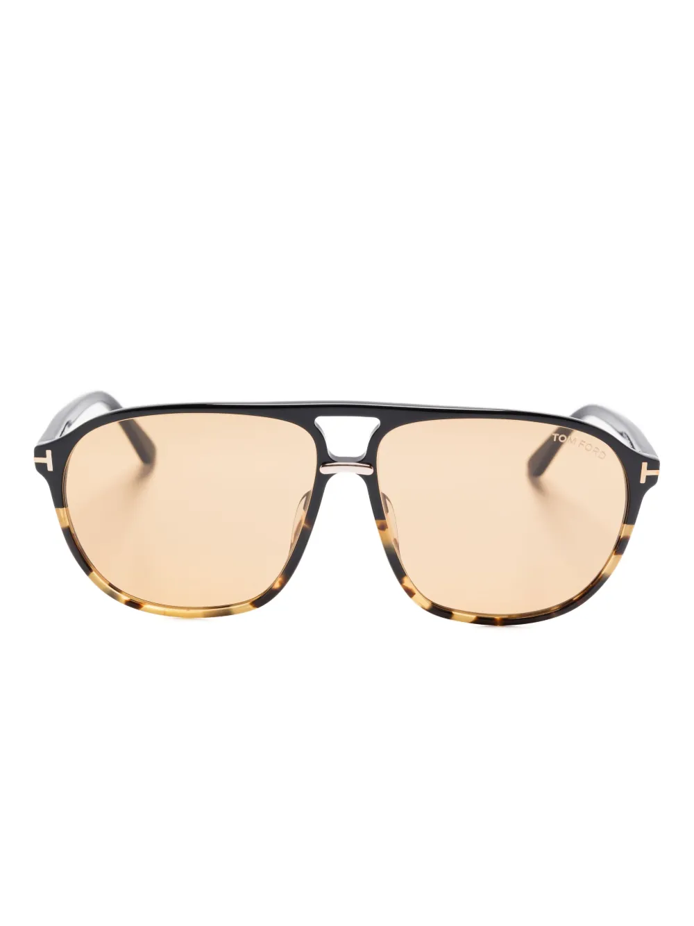

Солнцезащитные очки Bruce из ацетата в черепаховой оправе TOM FORD Eyewear, черный