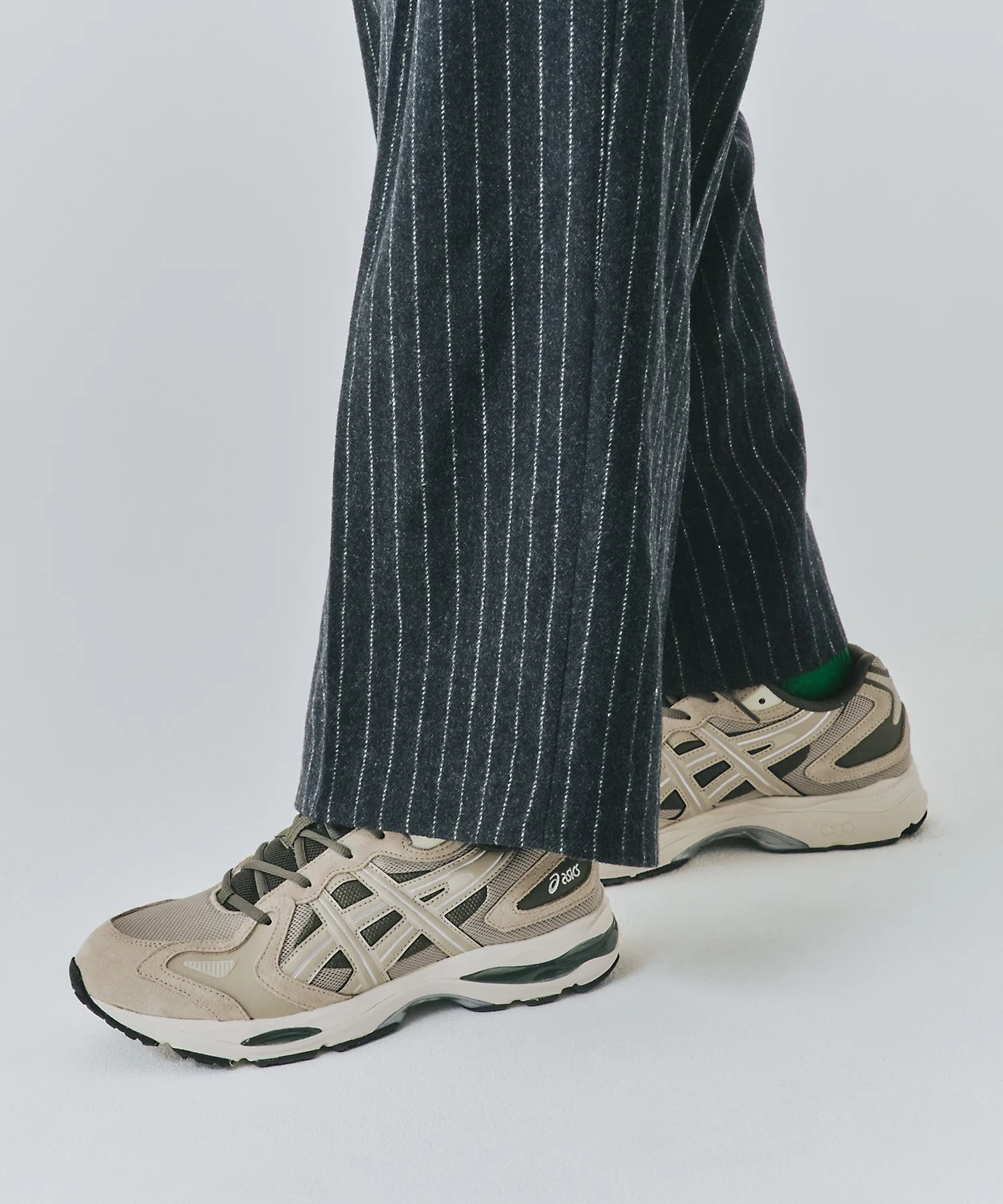 Унисекс кроссовки из натуральной кожи GEL-K1011 ASICS бежевые