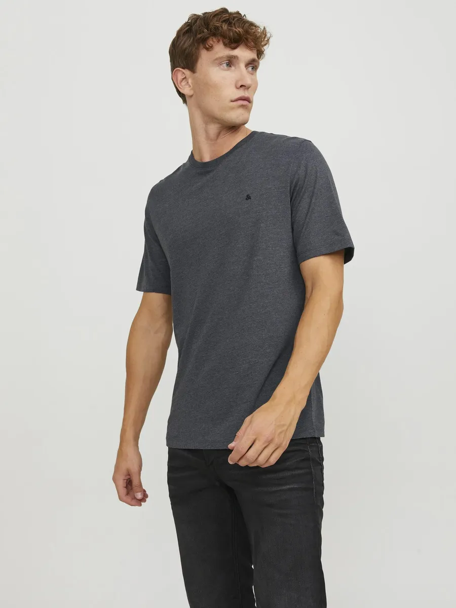

Рубашка с круглым вырезом Jack & Jones "JJEPAULOS TEE SS CREW NECK NOOS", серый