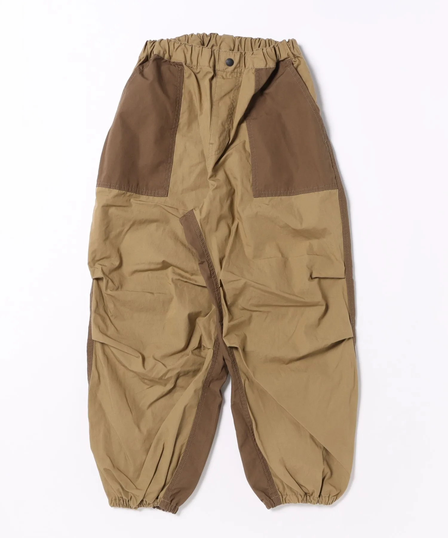 Детские штаны широкого кроя Compact Weather Cloth 2tone Long Pants GROOVY COLORS бежевые — фото 2