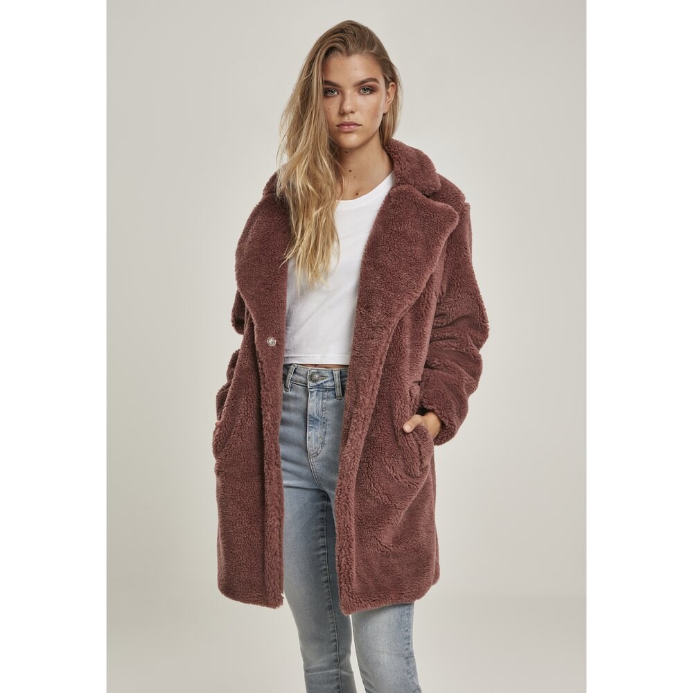 

Парка Urban Classics Oversized Sherpa, розовый