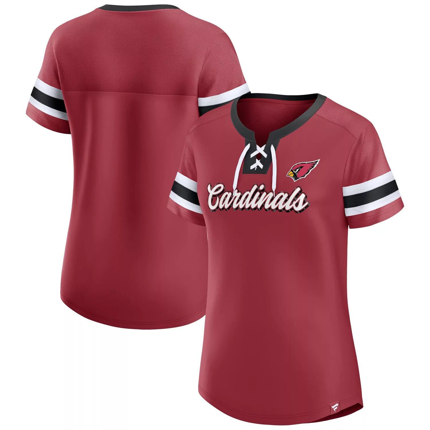 

Женская футболка Fanatics Cardinal Arizona Cardinals Original State на шнуровке Fanatics