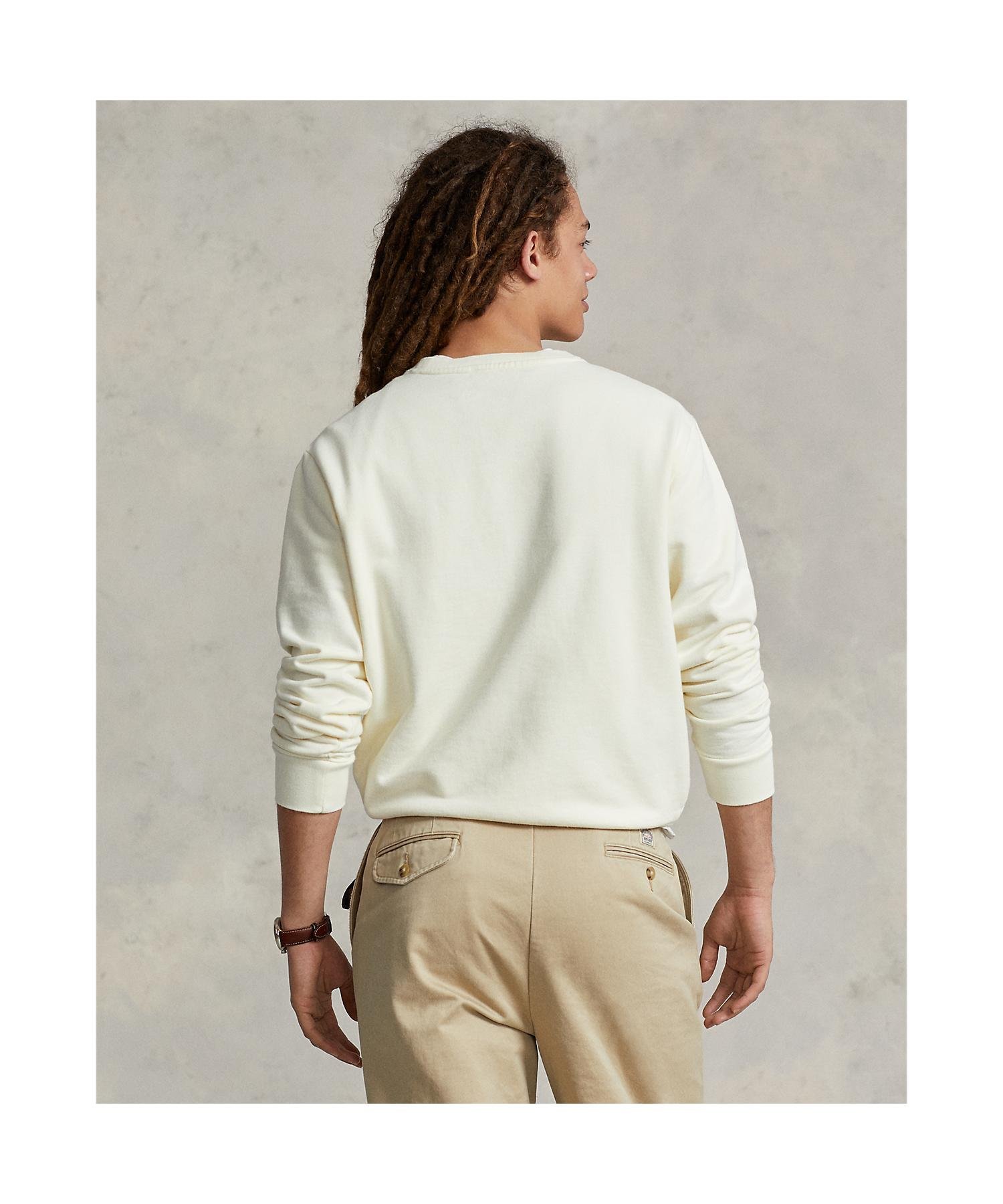 Толстовка Loopback Terry Polo Ralph Lauren, 101 Natural — фото 4