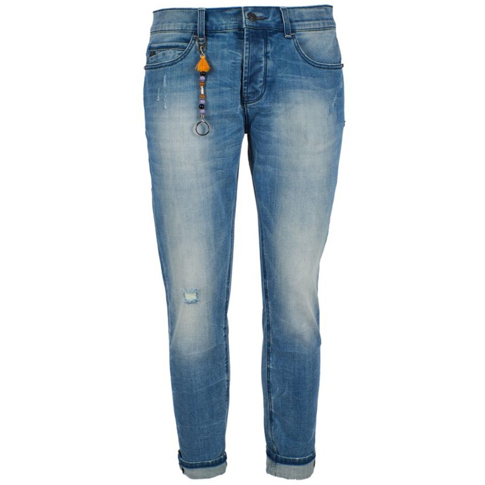 

Синие хлопковые мужские джинсы Slim Fit Zee Lane
