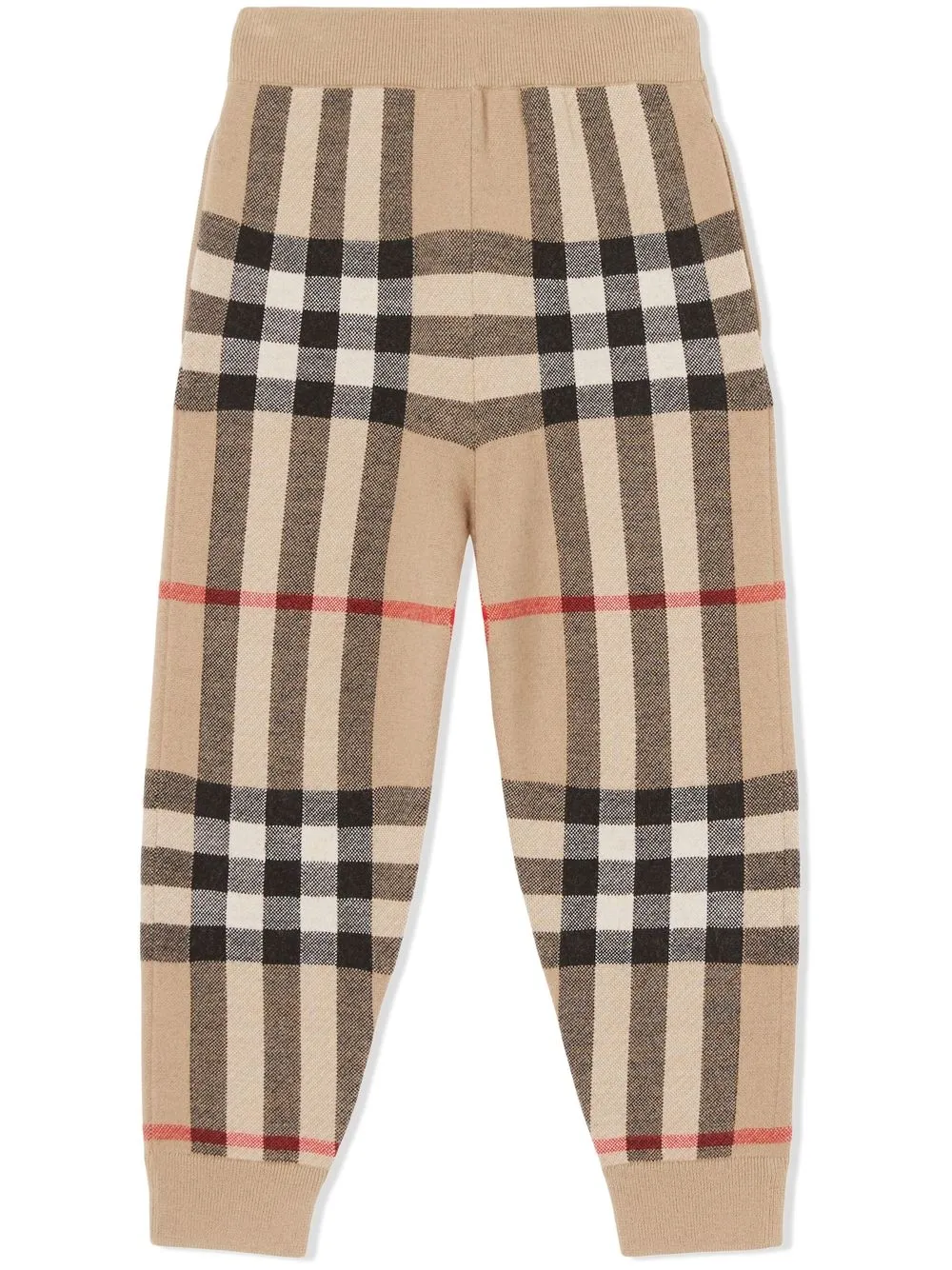 Кашемировые джоггеры в клетку Vintage Check BURBERRY KIDS, нейтральный — фото 2