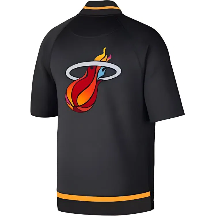 Куртка NBA Miami Heat Team Showtime унисекс, черная Nike, Black — фото 3