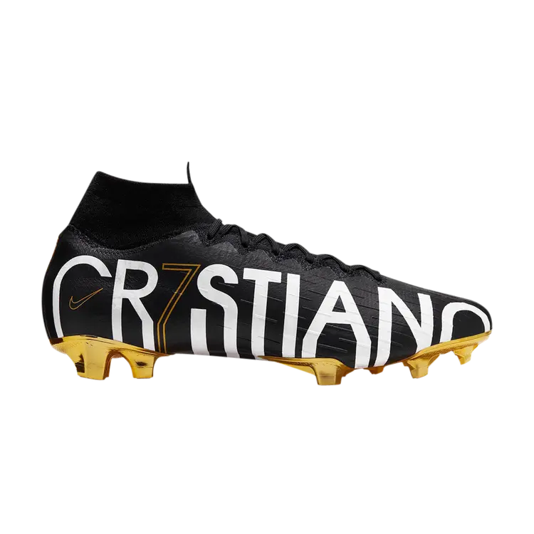 

Кроссовки Nike Mercurial Superfly 6 Elite CR7 FG 'Black Vivid Gold', черный