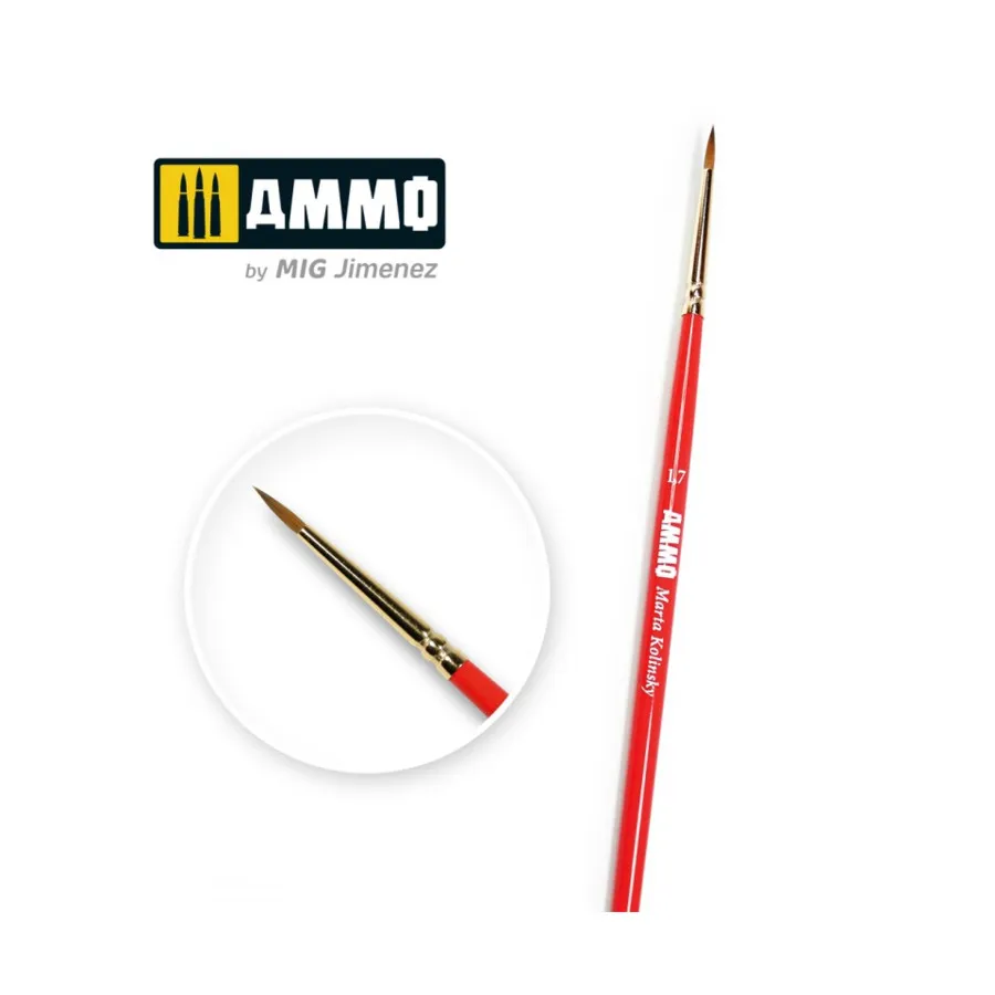 

1.7 Кисть Fine Finish Марты Колински, Brushes (AMMO by Mig Jimenez)