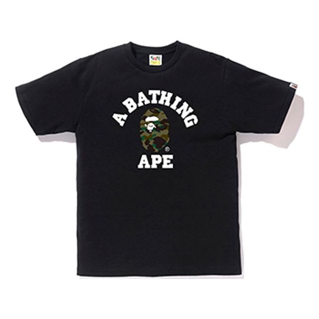 

Футболка A Bathing Ape Camouflage Small Ape Head Tee 'Black'