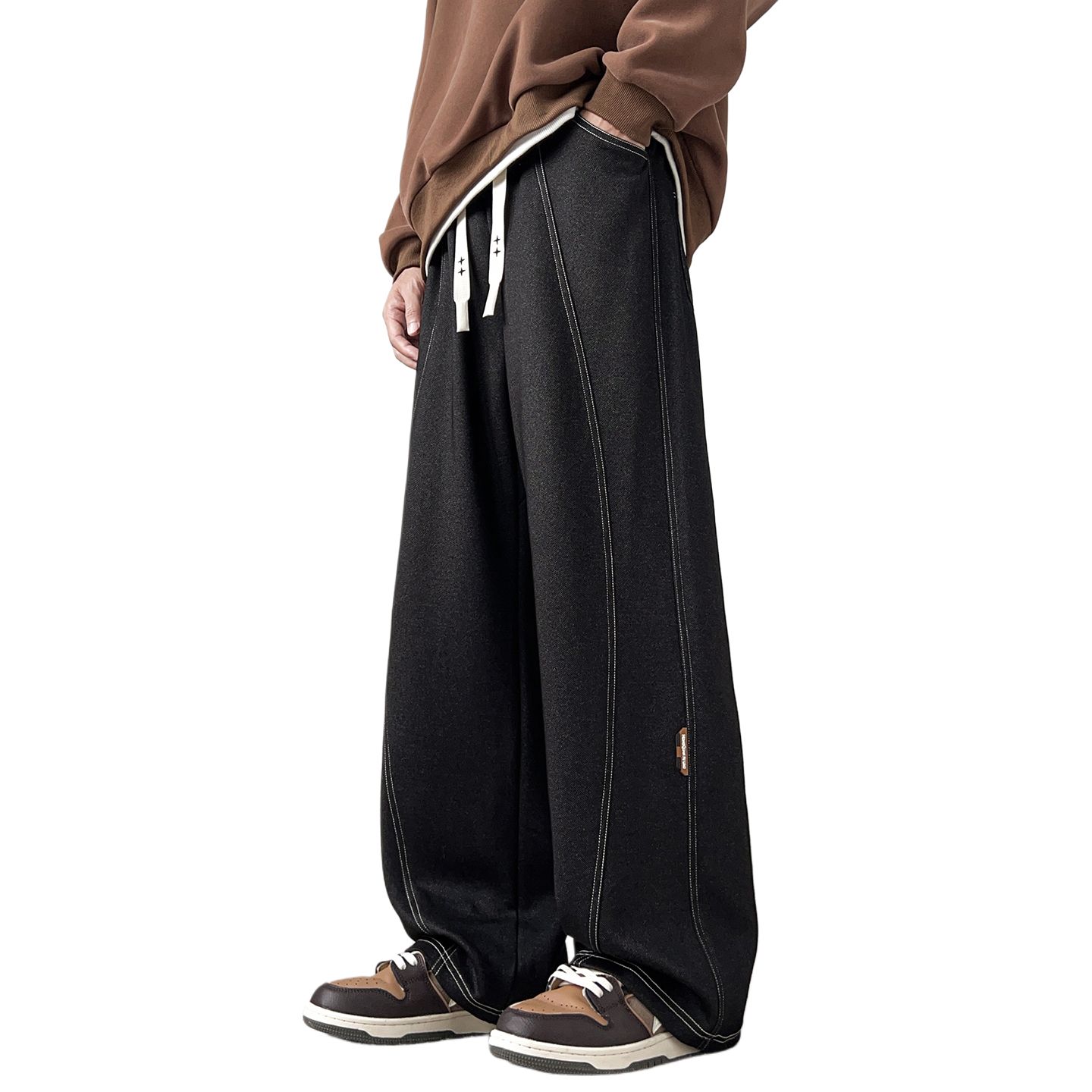 

Повседневные брюки Unisex Moderate Straight Fit Jeep, черный