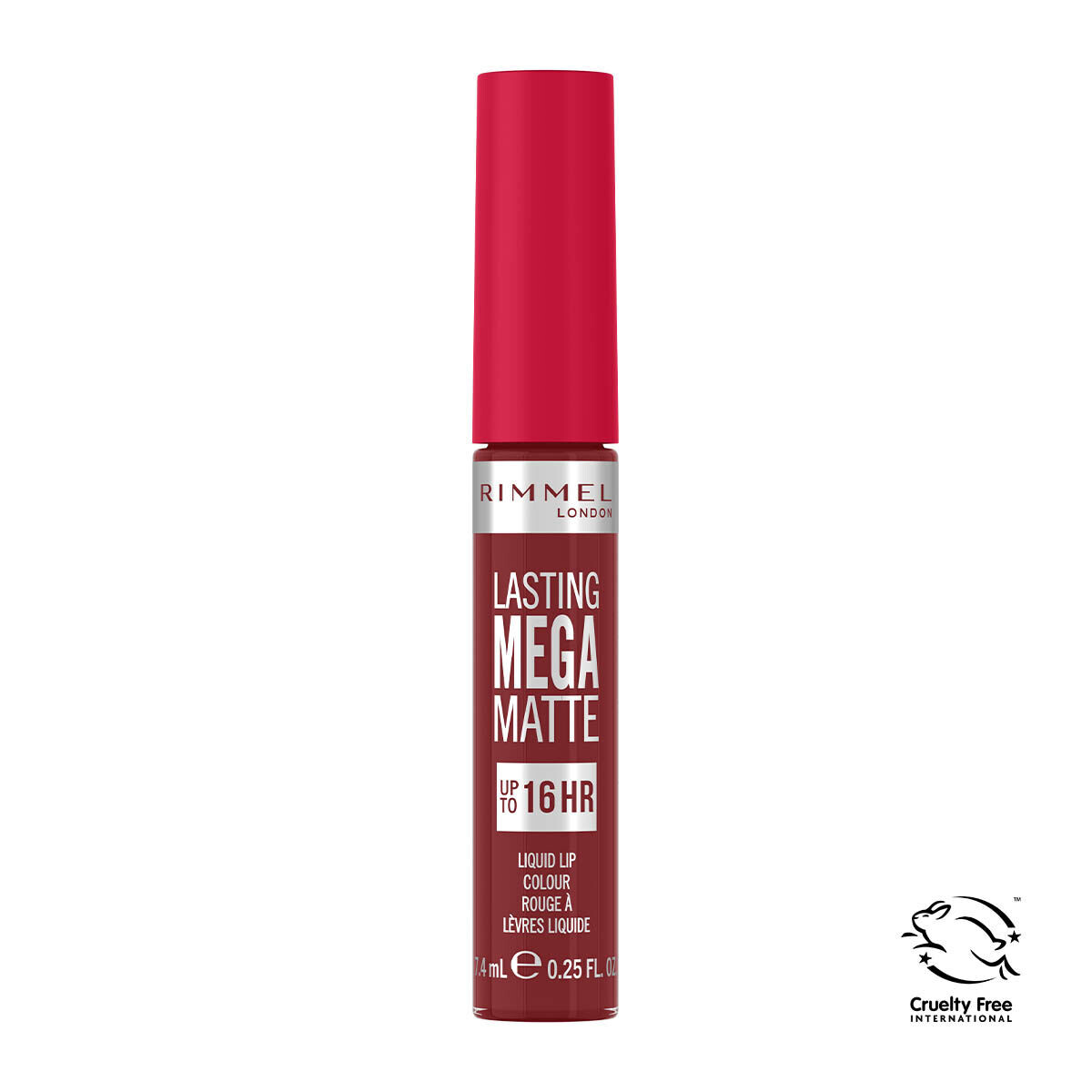 

Стойкая жидкая матовая помада 930 ruby passion Rimmel Lasting Mega Matte, 7,4 мл