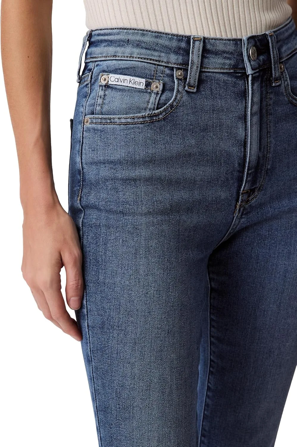 Calvin Klein Women's High Rise Skinny Fit Jeans — фото 4
