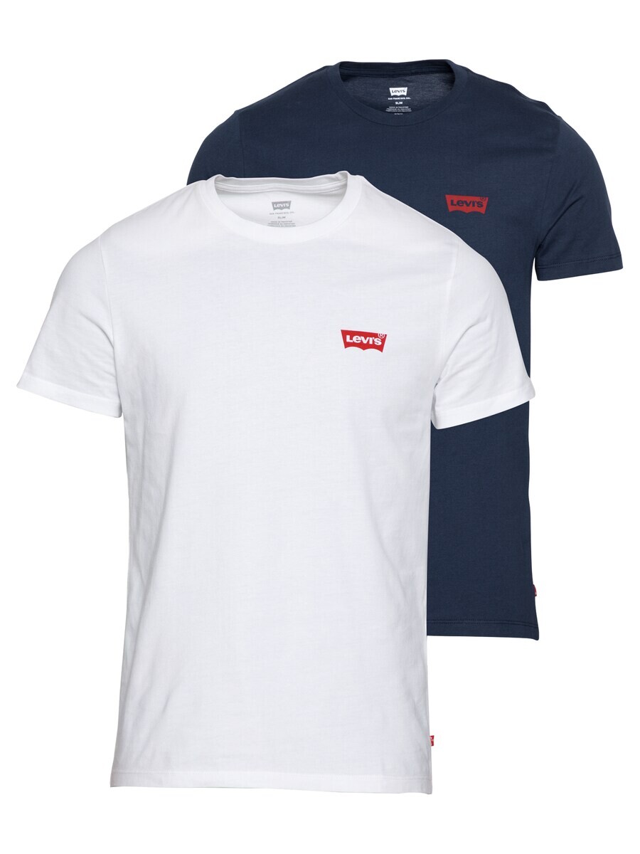 

Футболка LEVI'S 2PK CREWNECK GRAPHIC, ночной синий/белый