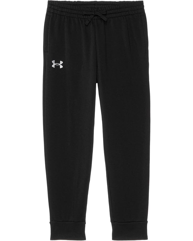 

Брюки Under Armour Kids Plus Size Rival Fleece Joggers, черный/белый