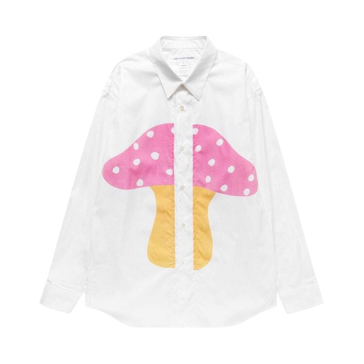 

Рубашка Comme des Garçons SHIRT x Brett Westfall Mushroom Shirt White, белый