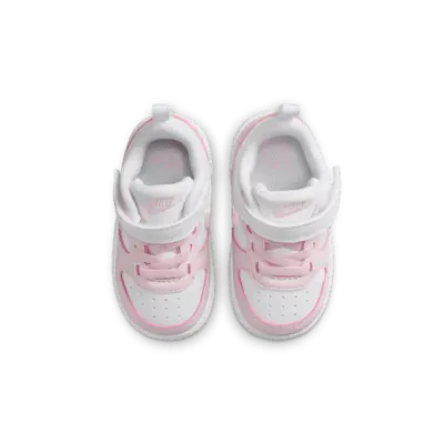 Кроссовки Nike Court Borough Low Recraft, цвет White/Pink Foam — фото 4