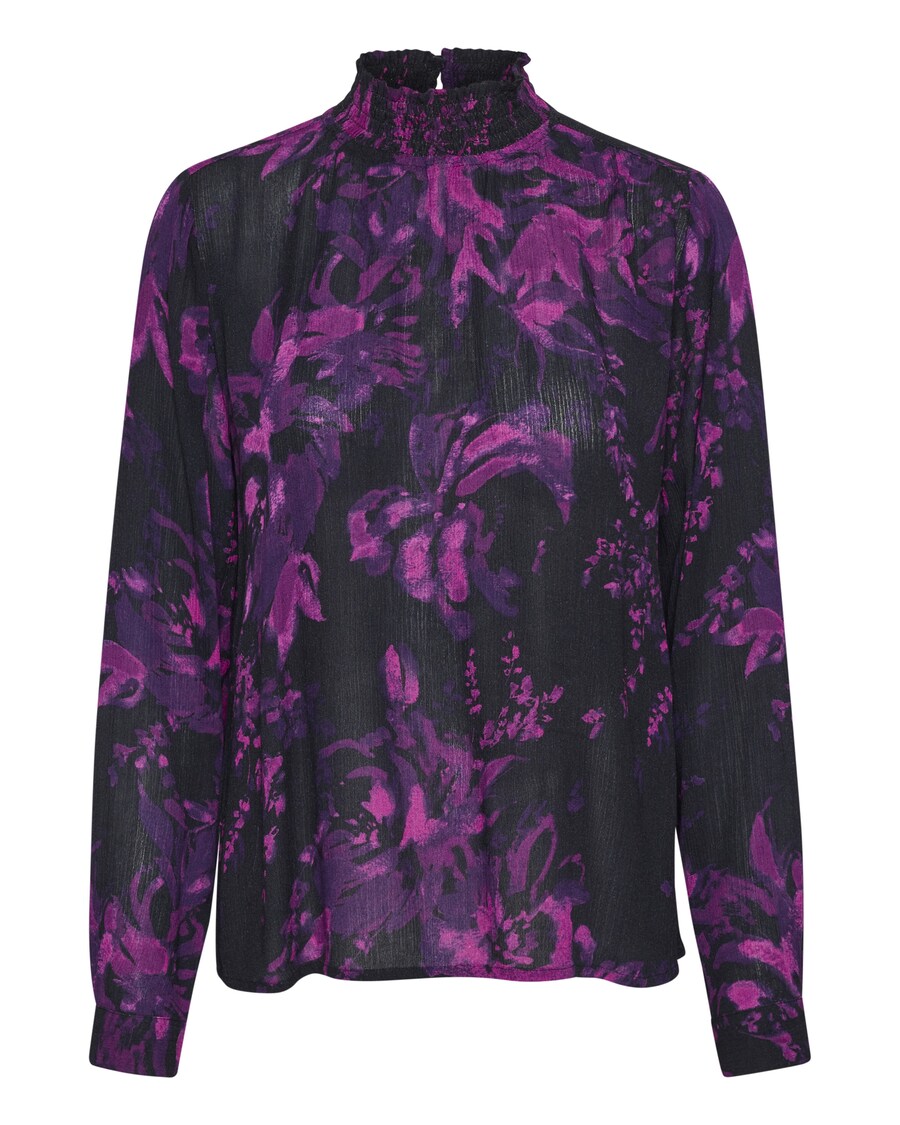 

Блузка Kaffe Blouse Amber, цвет purple/black