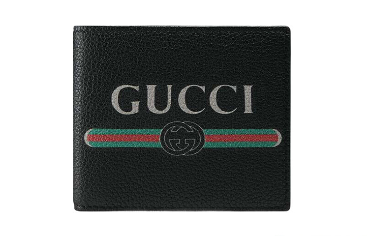 

GUCCI Мужской кошелек из коровьей кожи, черный
