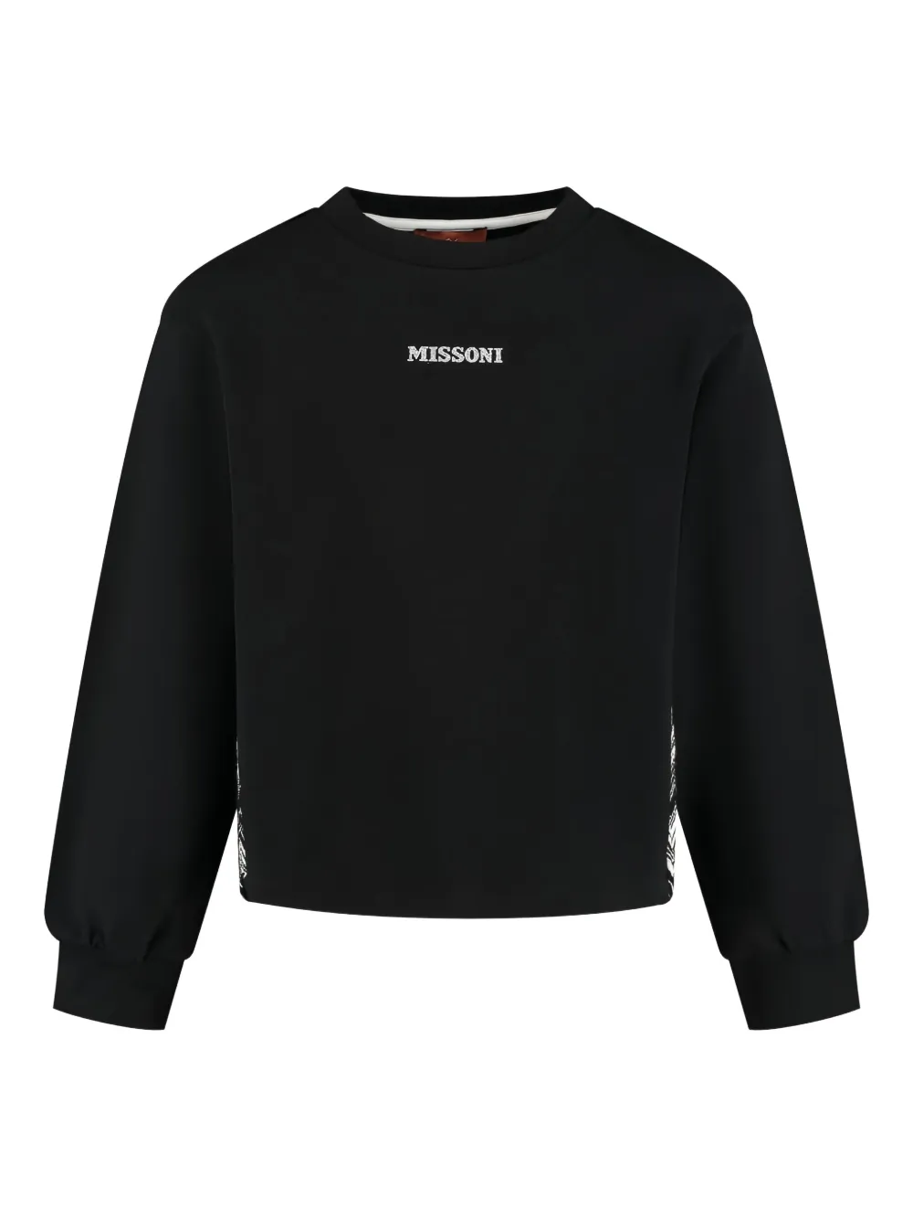 

Толстовка с вышитым логотипом Missoni Kids, черный
