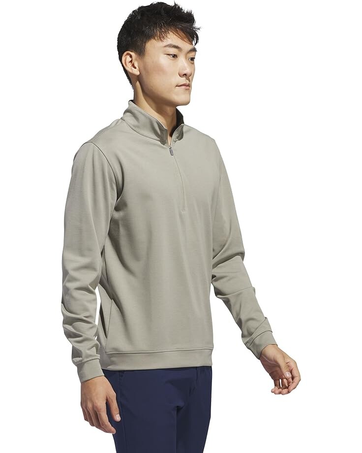 

Пуловер adidas Golf Elevated 1/4 Zip Pullover, цвет Silver Pebble