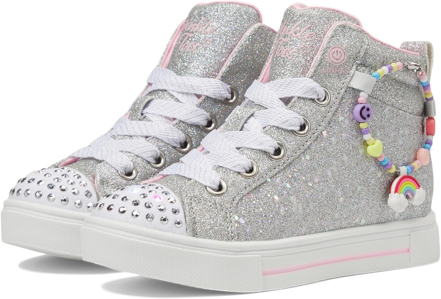 

Кроссовки SKECHERS KIDS Twinkle Sparks - Charm Bestie 314816L, серебряный