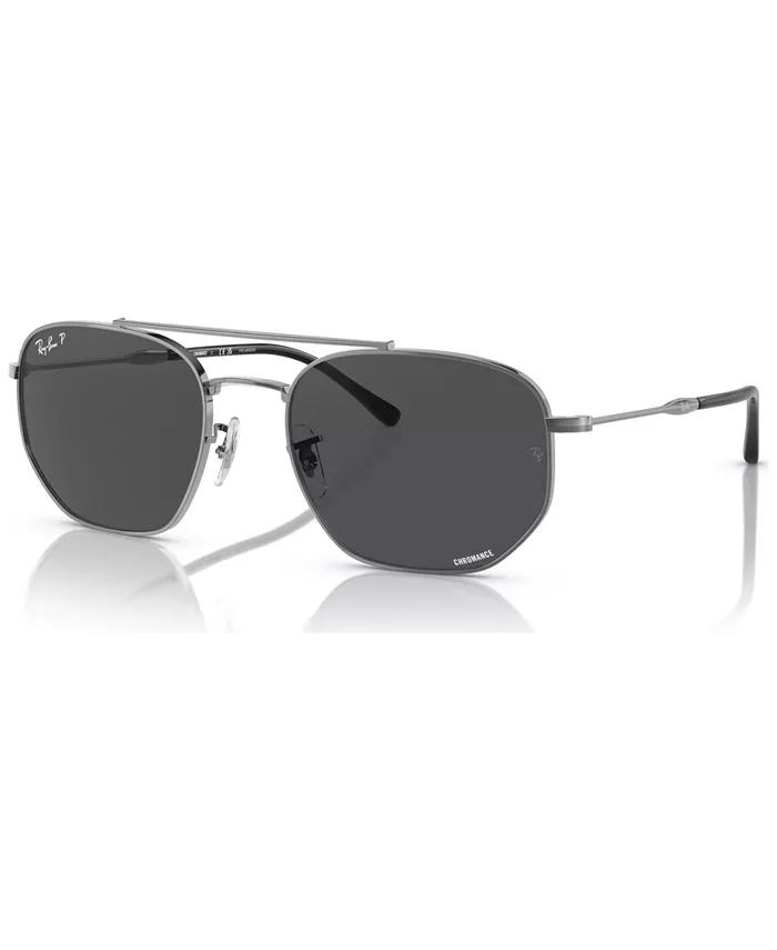 

Унисекс поляризованные солнцезащитные очки, RB3707 Chromance Ray-Ban, серебряный