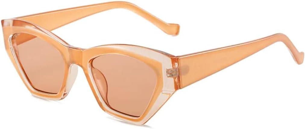 

Солнцезащитные очки для мужчин и женщин - защита UV400 - двухцветные линзы "кошачий глаз" для занятий спортом на открытом воздухе и вождения DSVIGF, Champagne Light Tea