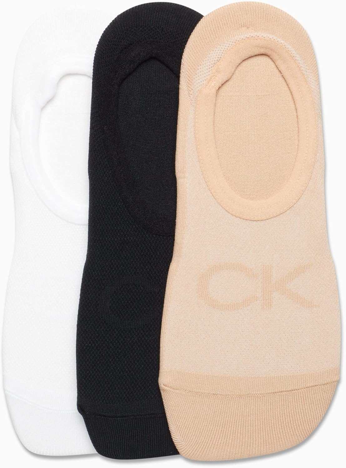 Женские носки Calvin Klein - легкие, с низкой посадкой (3 пары), Sand Assorted — фото 4