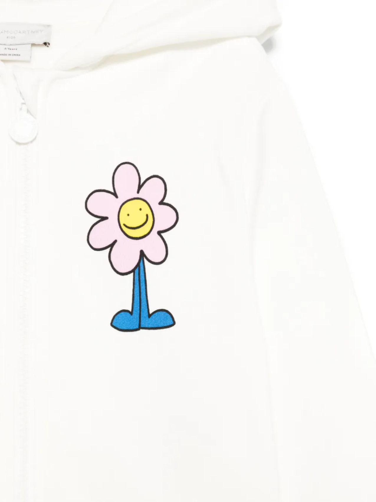 Толстовка с цветочным принтом Stella McCartney Kids, белый — фото 3