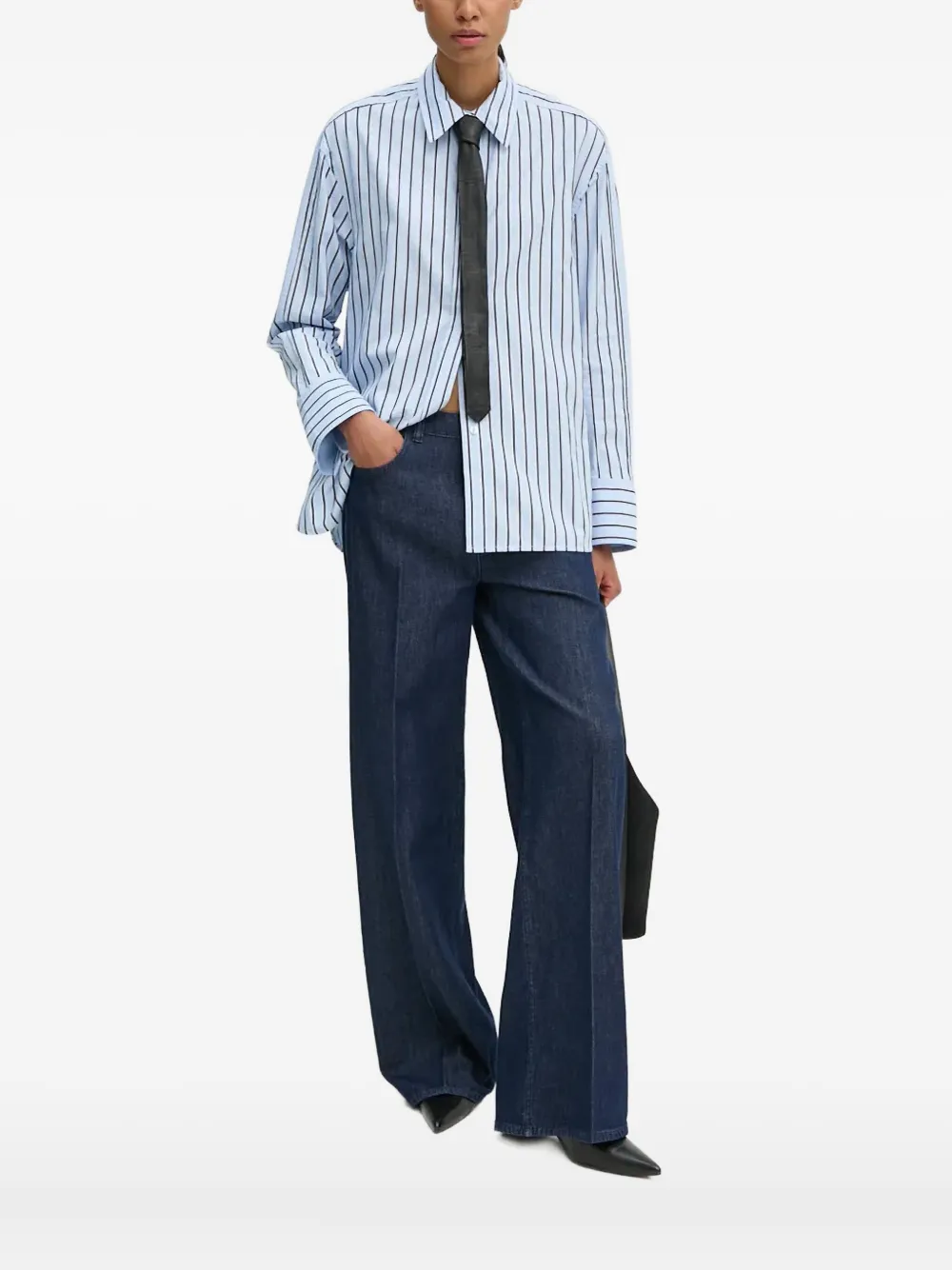 

Полосатый топ с воротником Day Birger Et Mikkelsen, синий