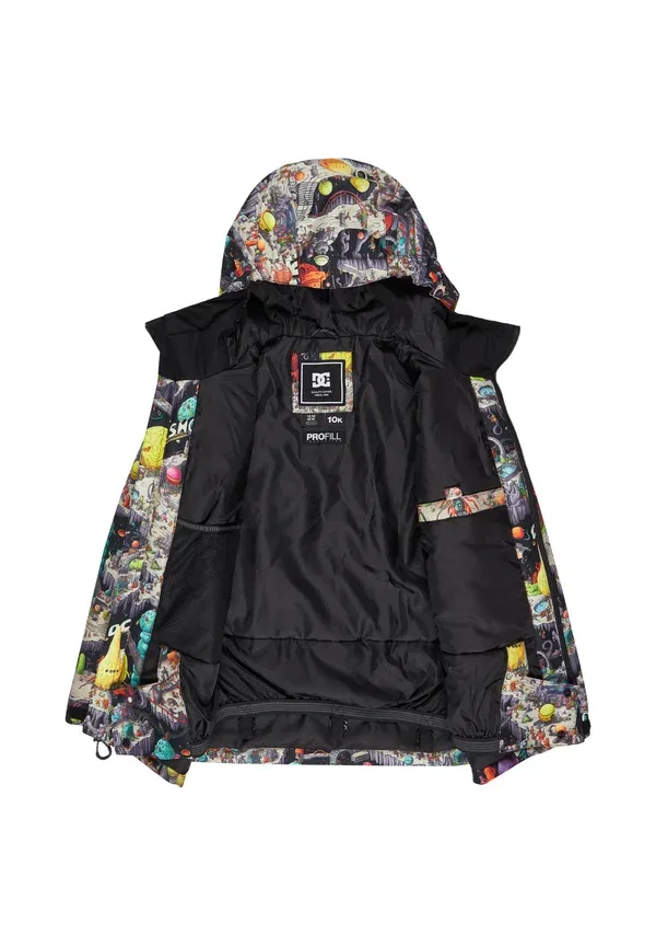 Куртка с капюшоном для сноуборда Dc Shoes, kta outer world, черный — фото 3