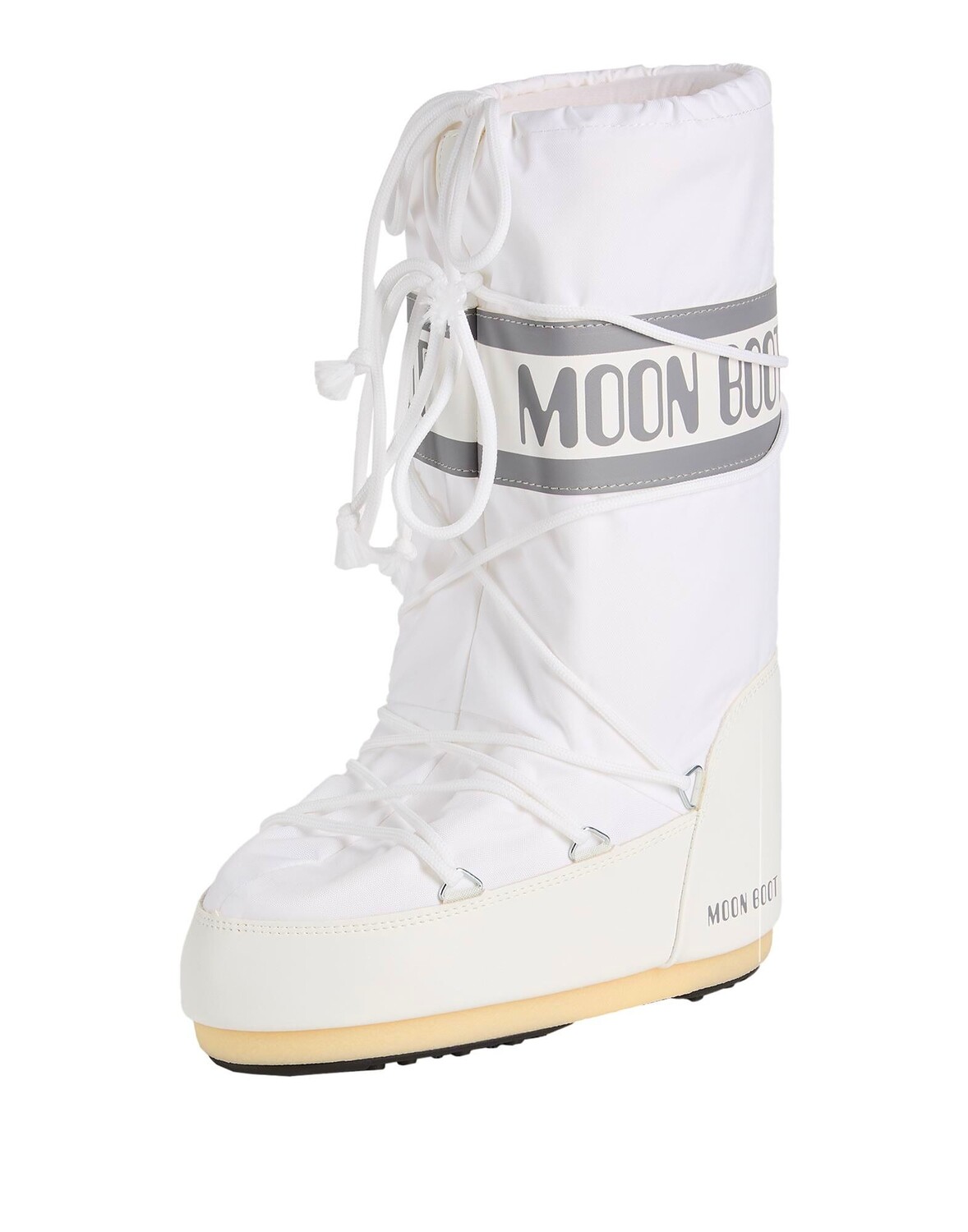 Зимние ботинки Moon Boot с логотипом и шнуровкой, белый — фото 3