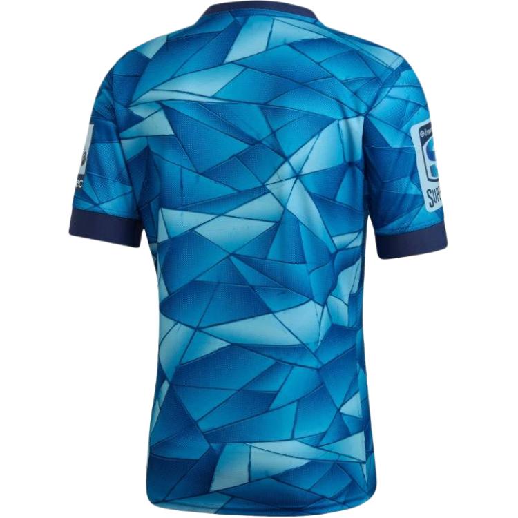 Мужская спортивная футболка BAJU LELAKI SPORT PLANET 39 35 регбийная майка мужская Royal Trace Adidas, синий — фото 4
