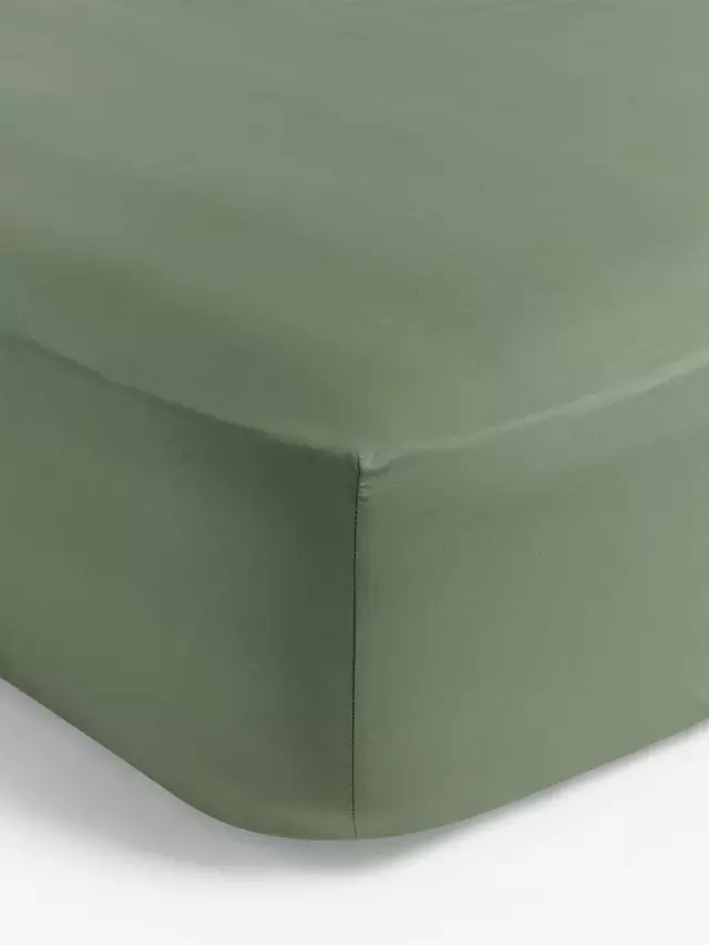 

Простыня на резинке John Lewis Easy Care Organic Cotton 200 Thread Count, цвет myrtle/green