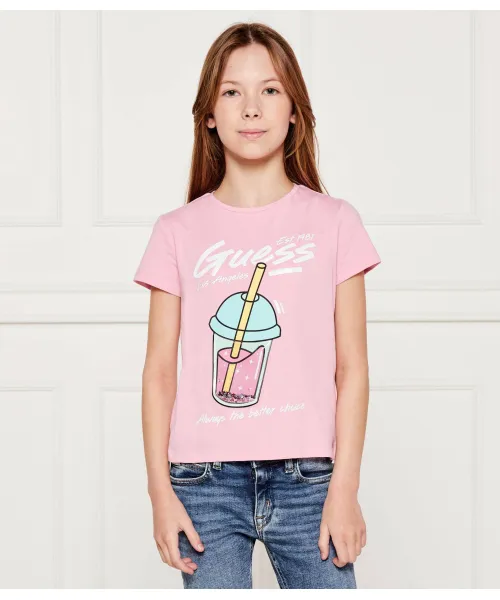 

Футболка Regular fit Guess, розовый