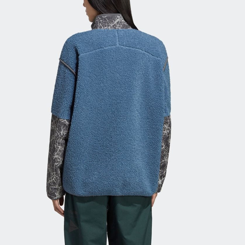 Куртка adidas Terrex x And Wander Fleece Jacket 'Wonder Steel' HN6935 — фото 4