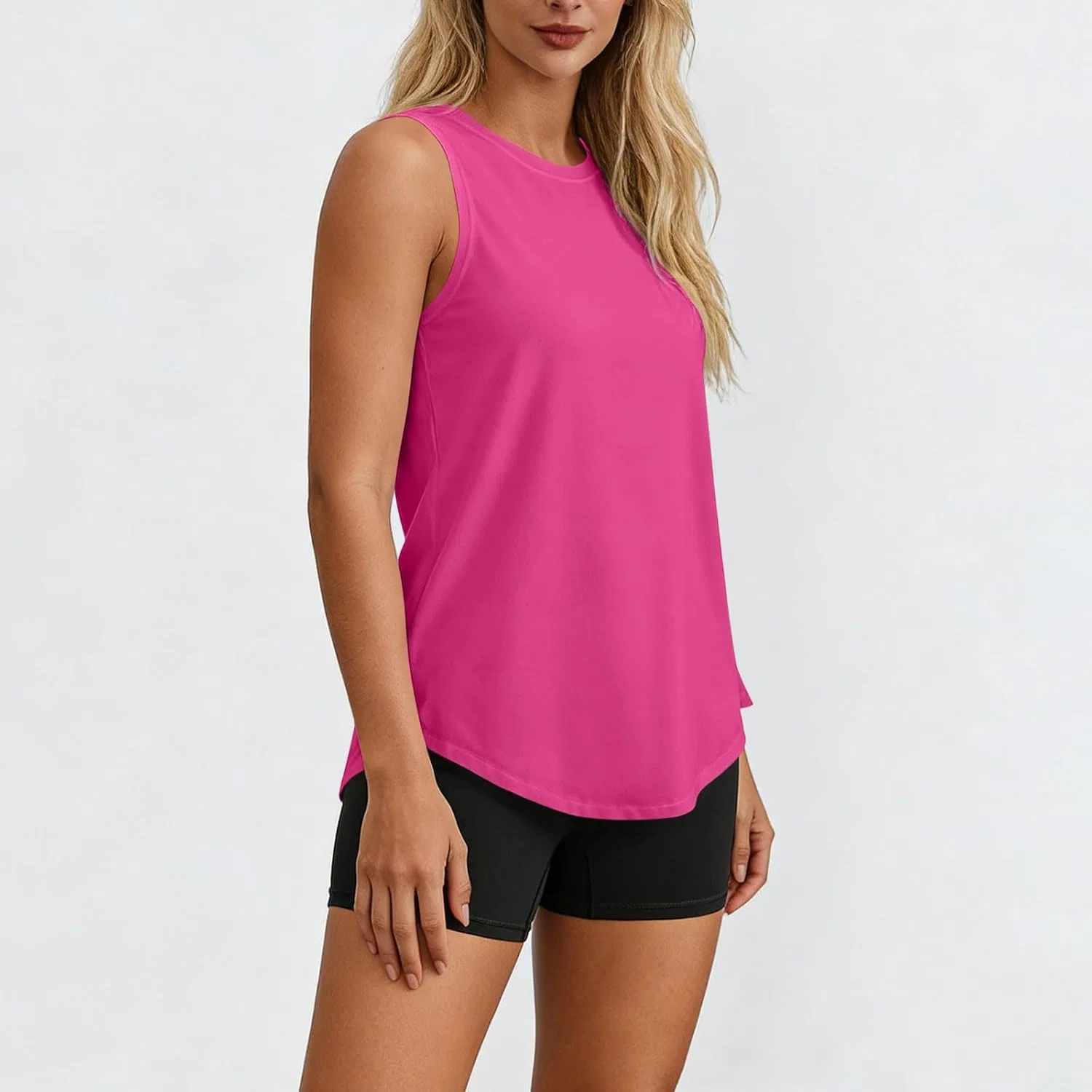 Женский топ для тренировок UPF 50+ Hot Pink — фото 4