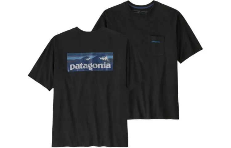Футболка с принтом логотипа Patagonia, Ink Black/INBK
