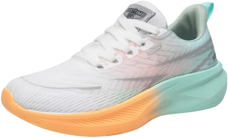 

Мужские летние низкие спортивные кроссовки с дышащей и легкой конструкцией - стильные кроссовки для бега, подходят для бега и повседневной носки Hoalox, зеленый/розовый