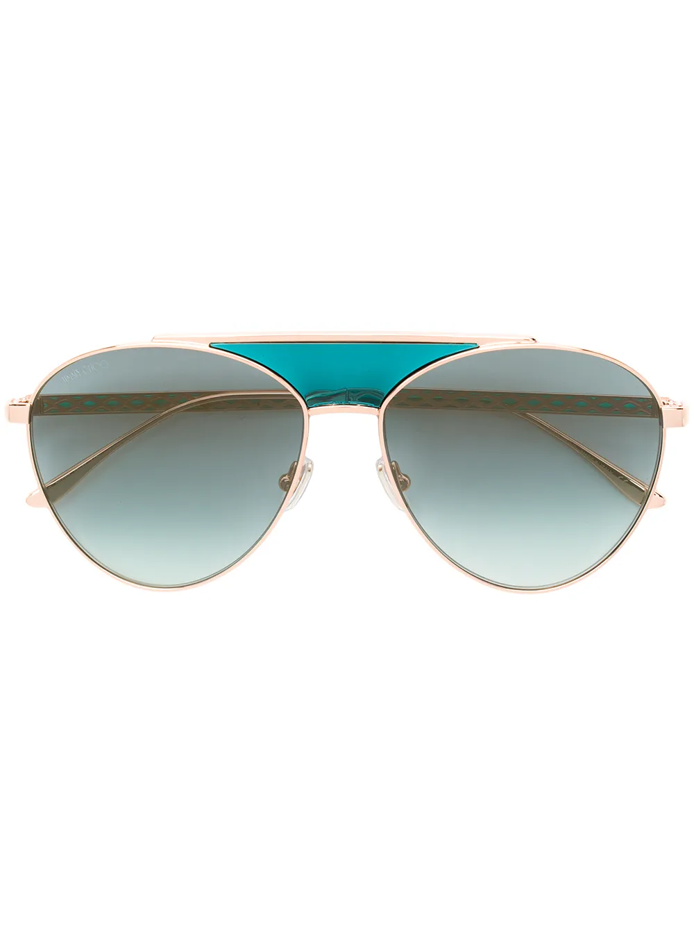 

Солнцезащитные очки-пилоты Jimmy Choo Eyewear, розовый