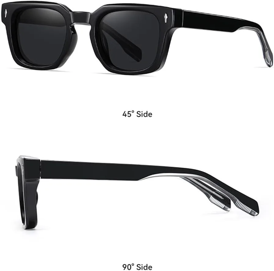 

Мужские солнцезащитные очки в стиле ретро 2026 года, роскошные, с заклепками, модные женские солнцезащитные очки в стиле панк с прозрачным градиентом MTZJH, One Color