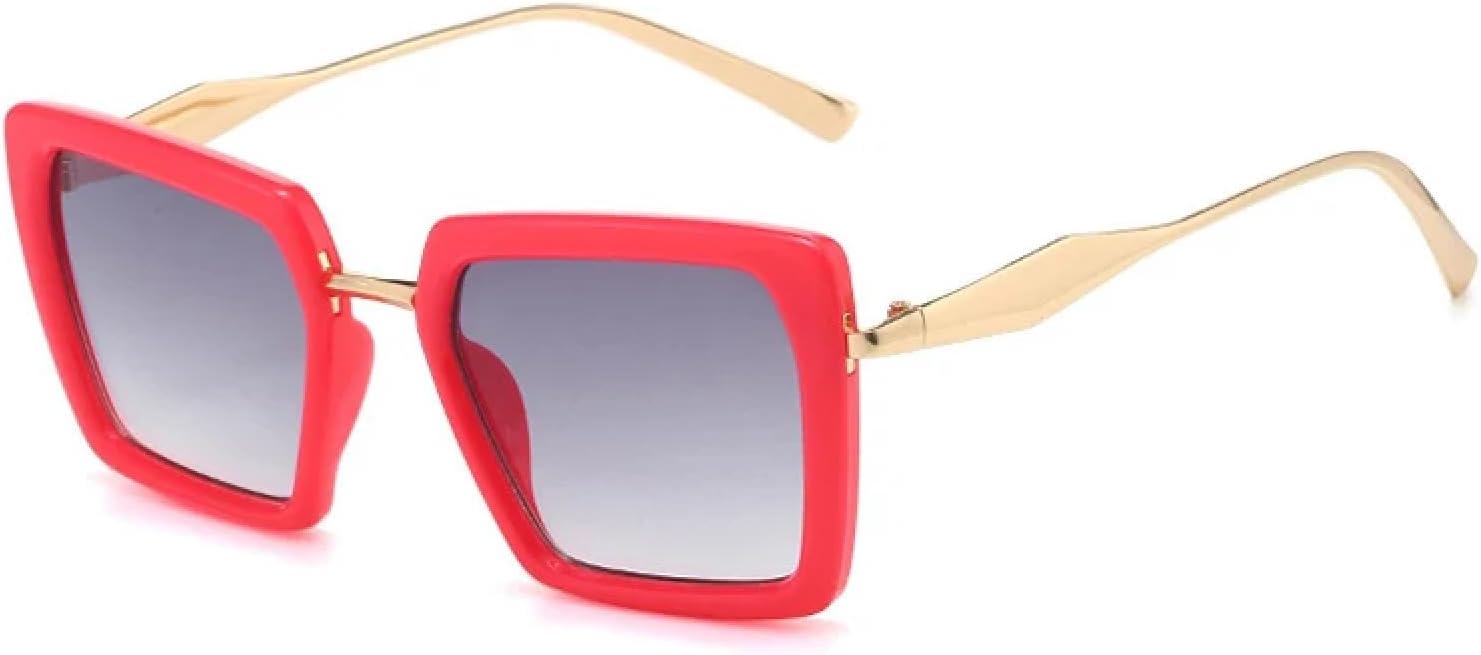 

Модные классические солнцезащитные очки для женщин и мужчин, винтажные металлические солнцезащитные очки для путешествий и вождения, солнцезащитные очки с защитой от УФ-излучения UV400 TKKTLLT, Red Gradient Gray