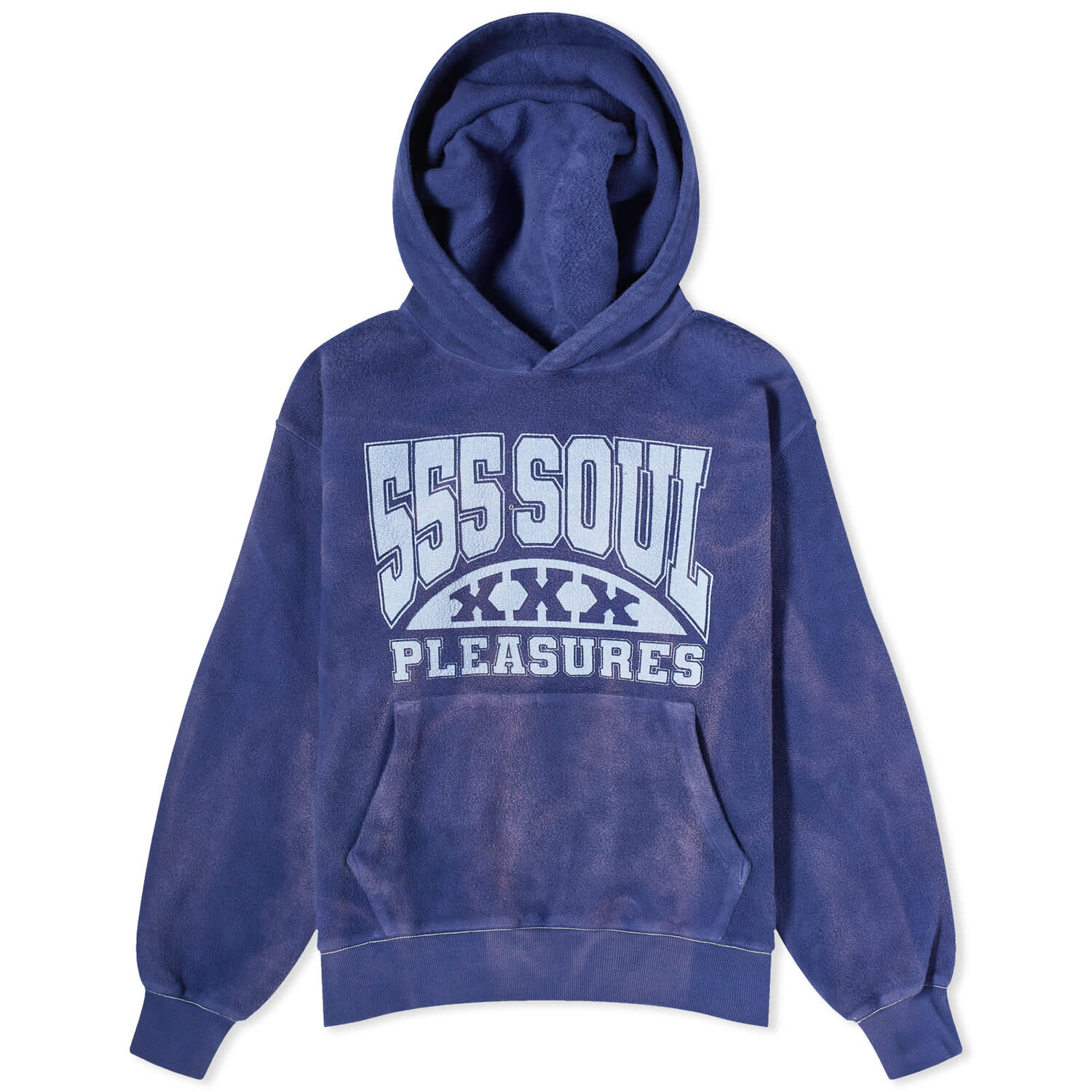 

Худи Pleasures X 555 Inside Out, темно-синий