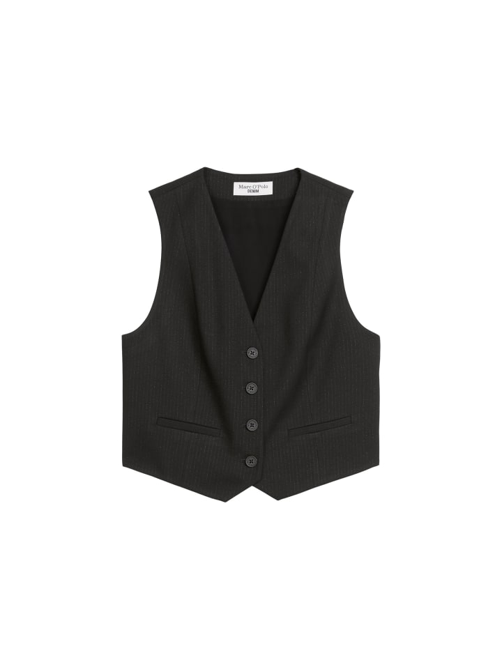 

Marc O'Polo DENIM Жилет в тонкую полоску, стандартный размер, черный