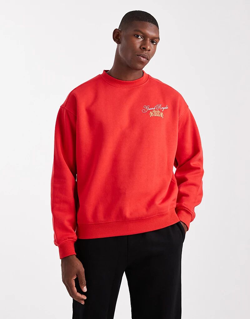 

Толстовка Cotton On Box Fit Crew в цвете мака