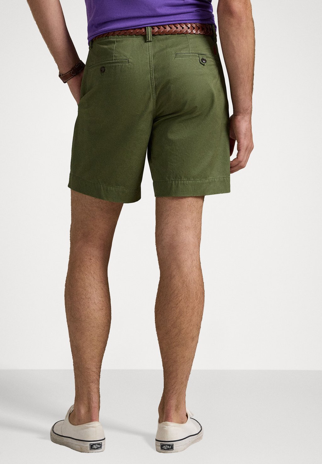 Шорты 8 INCH STRETCH STRAIGHT FIT CHINO SHORT Polo Ralph Lauren, оливковый — фото 4